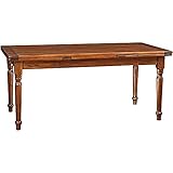 tavolo fratino rovere massello AMPIO, COMODO E STABILE - Questo tavolo sala da pranzo offre ampio spazio per ospitare comodamente numerose persone. La sua stabilità è garantita dalla robusta costruzione in legno massiccio, consentendo un utilizzo sicuro e duraturo.