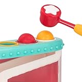 Battat – Stampfen und Rollen – Ball-Labyrinth – Spielzeug Hammer & 4 Bälle – Feinmotorisches Spielzeug für Kleinkinder, Kinder – 12 Monate +
