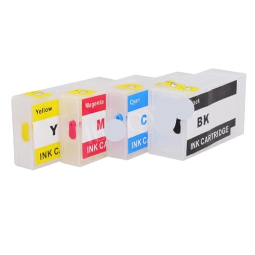 Njdwrfv Compatible With 4Colors PGI-1500 PGI1500 Refillable Ink Cartridge Universal Fit For MAXIFY MB2050 MB2350 MB2150 MB2750 Printer With ARC Chip