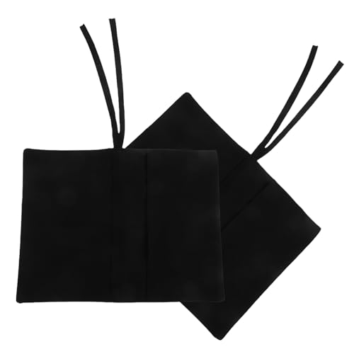 VANZACK 2pcs Portable Camping Cutlery Bag Compact Western Canvas Tableware Pouch for Utensil Storage Space-Saving Organizer for Camping Picnics