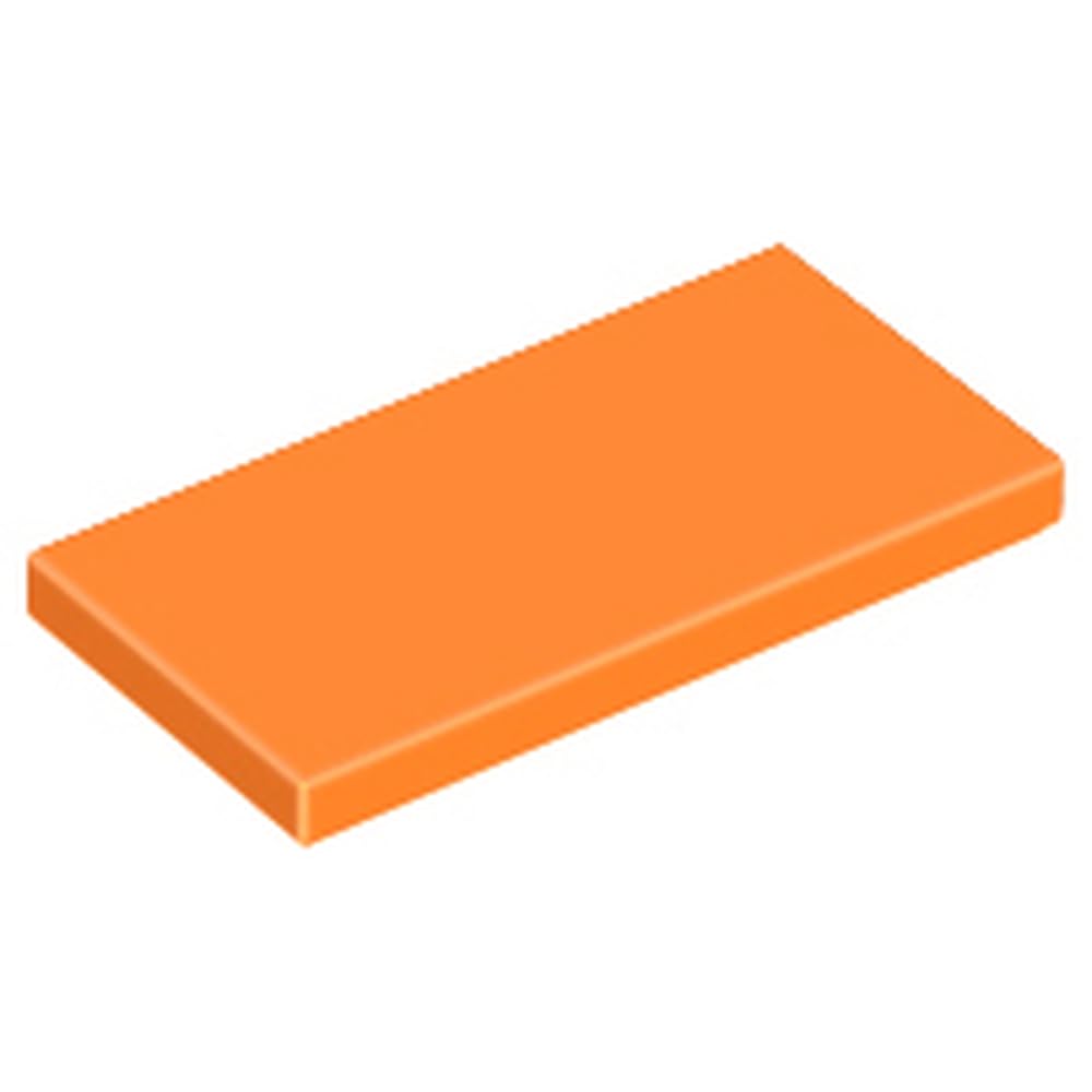 LEGO Tile 2 x 4, Part 87079 (Orange, 10, count) — image 1
