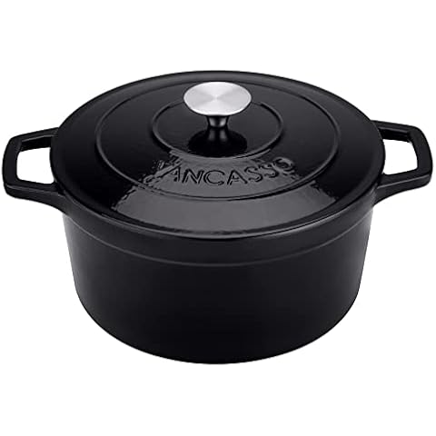 vancasso Cacerola Hierro Fundido, 26 cm 5 Litros Cover