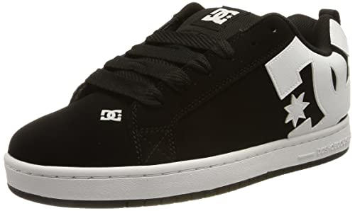 DC Shoes Court Graffik Zapatillas para Hombre, Negro Y Blanco