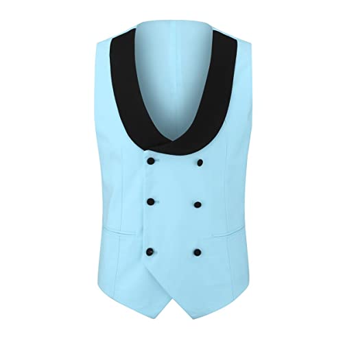 Cloudstyle Mens 3 Piece Suit Prom Colour Fashion Blazer Single Breasted Vest Jacket Pants3