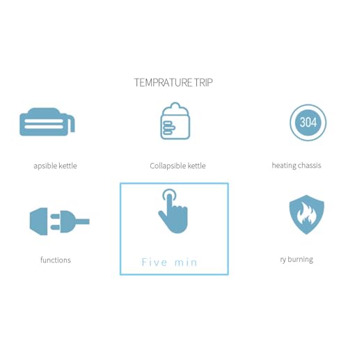 Hervidor eléctrico plegable portátil 600ml 600W miniatura 3