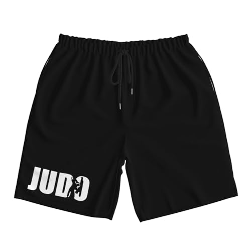 Judo Men's Quick-Dry Board Shorts 7" - Swim Trunks Summer Hawaii Beach1