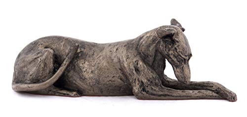 Frith Sculpture Harriet Dunn - Figura decorativa (27 cm), diseño de galgo tumbado