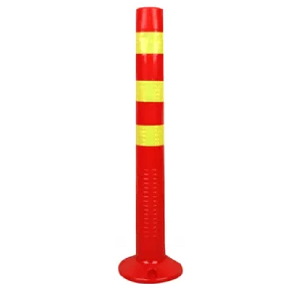 LWJSOCP Parking Post Bollards 75cm High Parking Bollards Security Posts With Screws ， Reinforced Flexible Plastic Post Safety Bollard Post，for Garage Lot Traffic-Sensitive Area (Size : 4pcs)