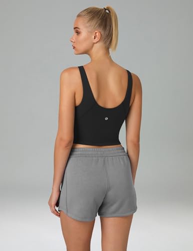 Colorfulkoala Dreamlux Womens Padded Sports Bra High Neck U-Back Yoga Running Workout Athletic Tank Top with Removable Cups4