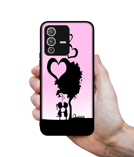 Image of Sweet Love Design Premium 2D Printed Metal Back Case Cover for Vivo V23 Pro 5G