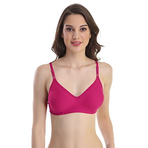 Image of Cotton Blend Seamless Bra for Womens