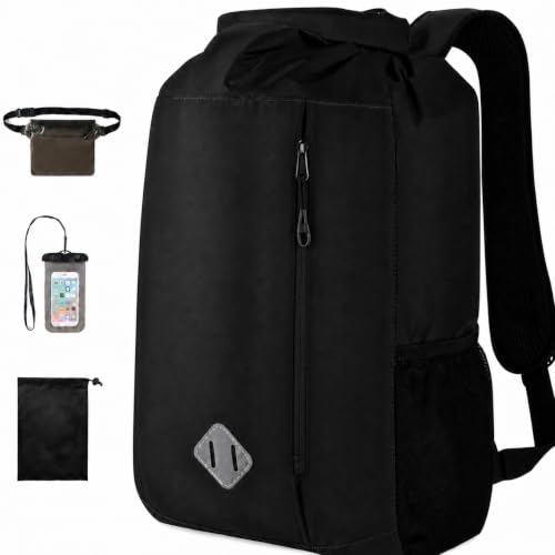 Mochila Bolsa Seca Impermeable de 20L con Riñonera y Funda para Teléfono