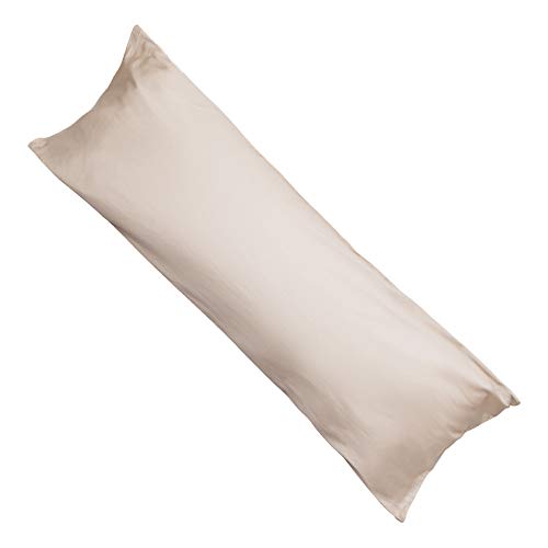抱き枕カバー 160 50 ロング枕カバー 綿100% サテン織り 300本高密度生地 カバーのみ 防ダニ ファスナー式 滑らか 柔らかい 選べる9色 4サイズ 無地 ベージュ 160×50cm