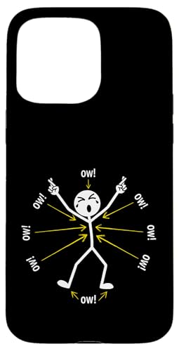 Ow Ow Ow Ow Stickman Figure Humorous Chronic Pain Awareness �X�}�z�P�[�X iPhone 15 Pro Max �p