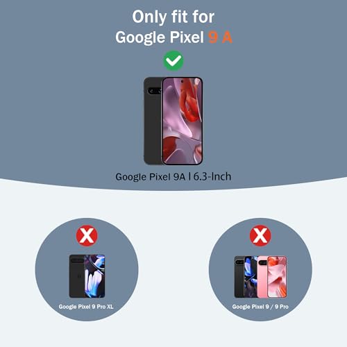Coque pour Google Pixel-9A compatible MagSafe avec 2 protections écran et support métal - 2