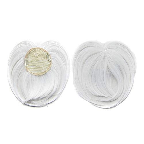 XIAOYING Clip-on Hair Topper Heat Resistant Fiber Hair Extension Wig Hairpiece for Women Density Top Hair Pieces Human Hair Clip in Hair Toppers Top Hairpieces for Women with Thinning Hair(style 1)