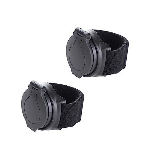 Espejo retrovisor de bicicleta de muñeca ajustable 360 grados de plástico y vidrio 2 unidades
