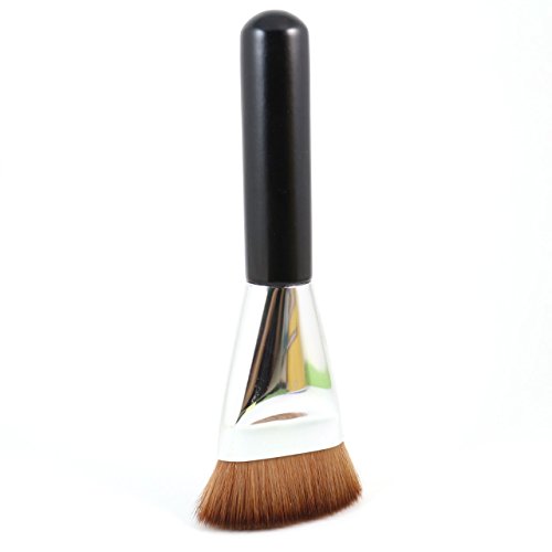 GYBest Makeup Brush Flat Contour Brush Foundation Brush - (Silver and Black)
