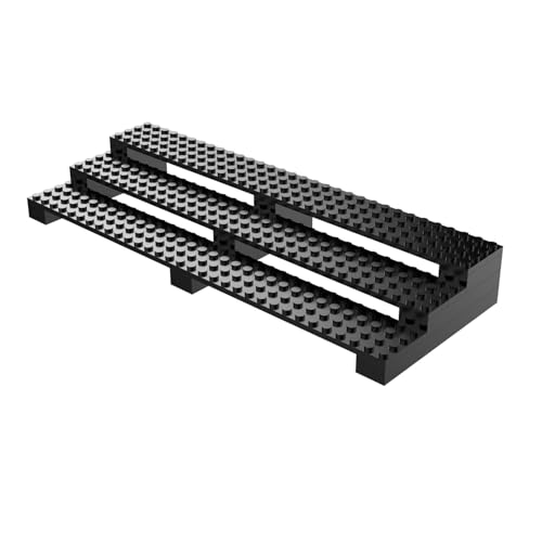 Display Case for Minifigures & Action Figures – Storage Shelf Box Holder for Minifigures, Gifts for Lego Lovers, Black