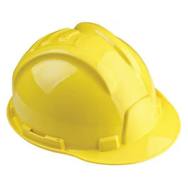 Hard Hat, Polyethylene, 6 Point Ratchet, Type 1, Class E, Yellow, Mfr: 100-32000-A
