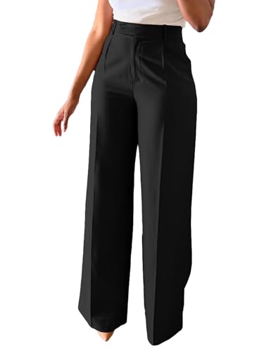 Dress Pants for Women Wide Leg High Waisted Straight Slacks Work Trousers
