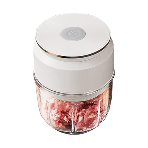 Picadora eléctrica Mini | Picadora inalámbrica recargable por USB | Preparador de comidas portátil para cocina, restaurante, pícnic, para cocina, casa, camping, restaurante, panadería,