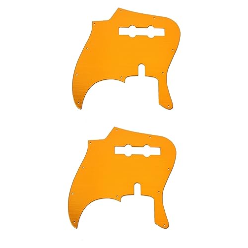 Abaodam 2pcs 10 Guitar Pickguard 10 Holes Covers Protector Aluminum Alloy for Guitar Scratch Protection
