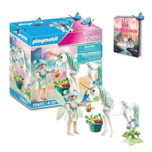 Kidstell Playmobil Fairies 70655 - Libro electrónico para colorear con unicornio y hada