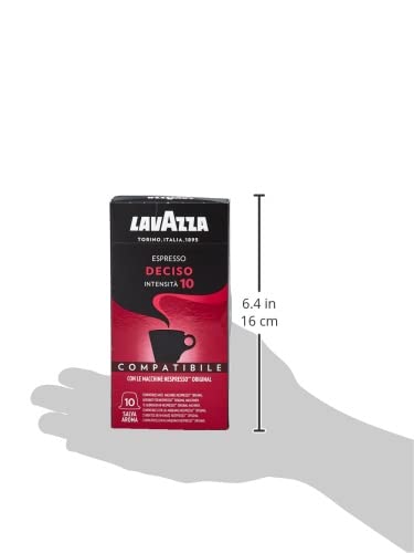 Lavazza Cápsulas de café Deciso compatibles con Nespresso - 10 cápsulas - Imagen 7