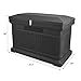 RTS Home Accents ParcelWirx Premium Horizontal Storage Cabinet/Lockable Package Delivery Box with Hinged Lid, Graphite