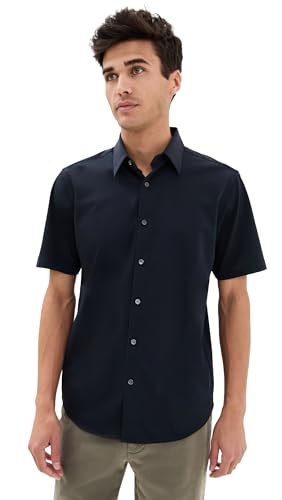 Theory Men's Structure Knit Irving Short Sleeve Shirt - Main Image
