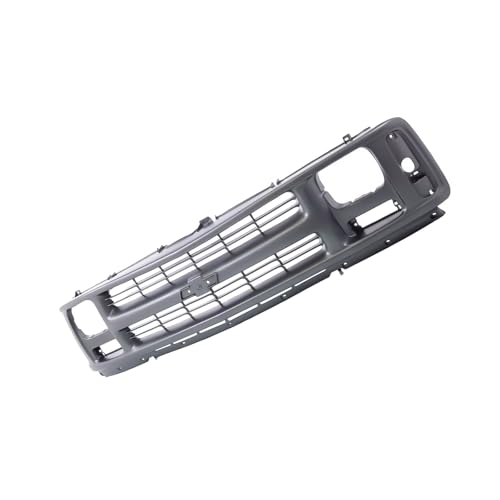 Image of LOSTAR Front Upper Bumper Cover Grille & Skid Plate Primed Fit for 1996-2002 Chevy Express 1500 2500 3500, Replaces GM1200384 - Seal Beam Headlight Van Models