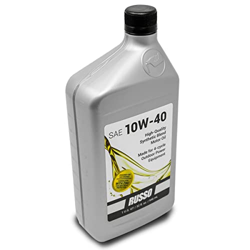 Aceite para motor mezcla sintética SAE 10W40 32oz Russo miniatura 3