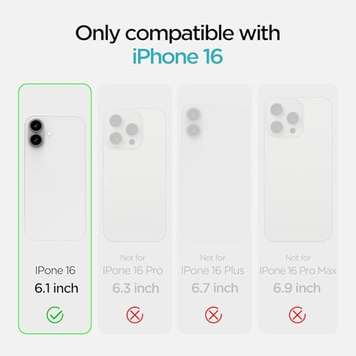 Image of MIDOS Back Cover Compatible with iPhone 16 Soft Silicone 3D Cute Cartoon Full Protective Case for iPhone 16 (Hot Pink)