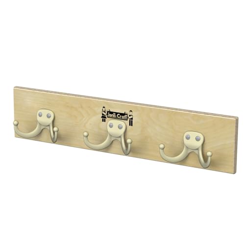 Jonti-Craft 0767JC Wall Mount Coat Rail, 7 Hooks, Small