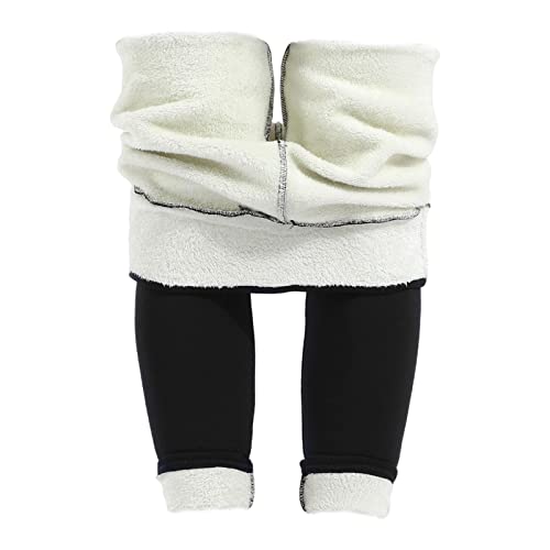 oshhni Leggings forradas de lã calças de leggings térmicos de cinturo sem , M