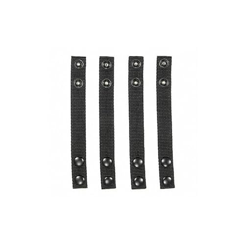 Hero's Pride Belt Keeper: 7/8 in Wd, Black, Nylon, 7-1/8 in, 4 PK 1097-1 Each