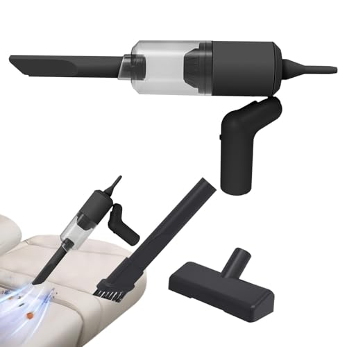 Aspiradora para automóvil pequeña, aspiradora portátil para automóvil | Limpiador inalámbrico con diseño de mango giratorio pequeño para coche portátil - Aspiradora inalámbrica para detalles de automó