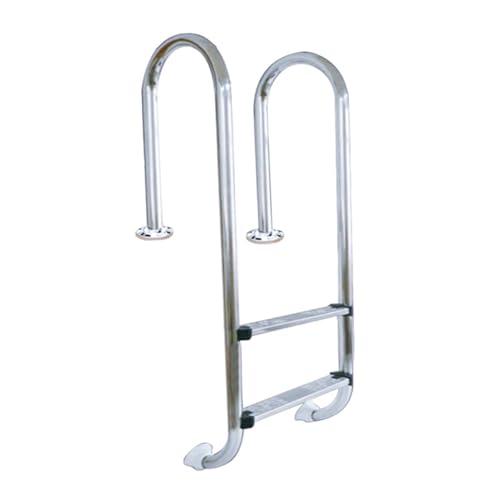 Escalera para piscina de acero inoxidable 2 peldaños miniatura 1