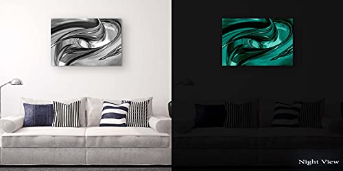 Startonight-Canvas-Wall-Art-Black-and-White-Abstract-Destiny-Framed-Quantic-Home-Decor-for-Living-Room-32-x-48