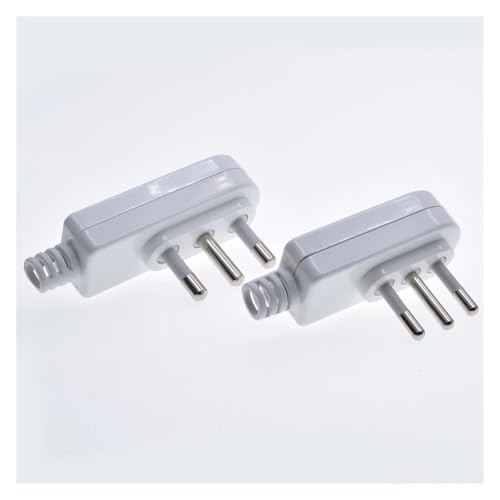 Fiche d'alimentation blanche 3 broches pour remplacer une prise