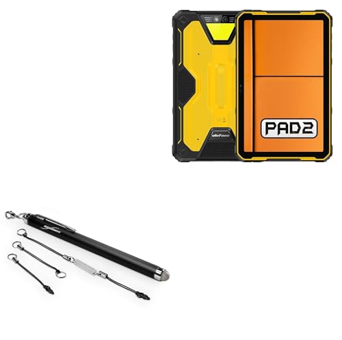 BoxWave Stylus Pen Compatible with Ulefone Armor Pad 2 - EverTouch Capacitive Stylus, Fiber Tip Capacitive Stylus Pen - Jet Black