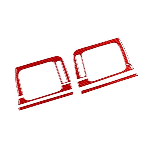 Ԃ̃Z^[R\[Xgbv Car Interior Side Air Outlet Frame Trim Sticker Accessories For Passport 2019-2023(Carbon Red)