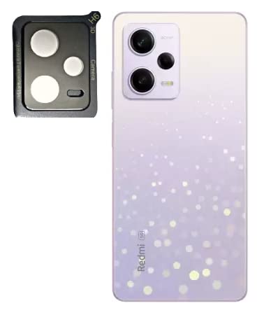 HOBBYTRONICS Camera Lens Protector, Real Tempered Glass Clear Camera Lens Guard for Redmi Note 12 Pro+, Redmi Note 12 Pro Plus, 9H Hardness Anti-Scratch Camera Protective Lens (Black)