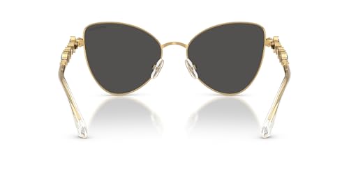 Swarovski Women's SK7034 Butterfly Sunglasses, Gold/Dark Grey, 56 mm4