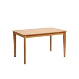 ダイニングテーブル/リビングテーブル 【ナチュラル】 長方形 幅135cm 木製 脚付き アッシュ突板 〔リビング 在宅ワーク〕【代引不可】 生活用品 インテリア 雑貨 インテリア 家具 テーブル ダイニングテーブル 木製、天然木 top1