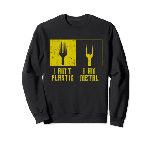 Rock Heavy Metal Punk Rock no es plástico I'm Metal Festival Sudadera