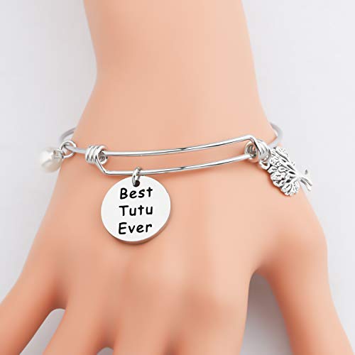 CENWA Tutu Gifts Best Tutu Ever Bracelet Gift for Grandparent's Day Birthday Mother's Day Valentine's Day Gift2