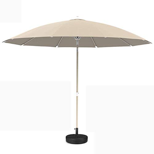 Parasol patio de couleur kaki anti-UV avec auvent protecteur pour le soleil