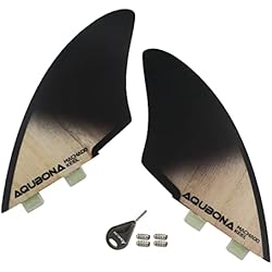 Perchero Quillas Surf AQUBONA Aletas de Doble quilla, Aletas de Doble pestaña de pestañas Individuales Aletas de Tabla de Surf, Aletas de Tabla de Surf de Cola de pez de Doble Aleta Aletas de Tabla de Surf Quillas gemelas